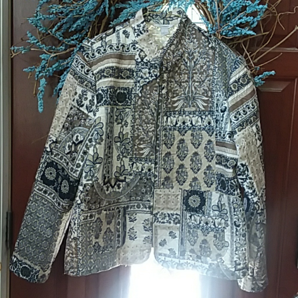 2/$15 Lightweight zip up quilted jacket